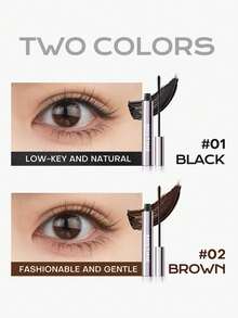 MISTINE Waterproof Mascara Black Volume And Length, 24-Hour Curling, Lifting, Lengthening Mascara, No Clump, Smudge-Proof Black Mascara, Cruelty Free & Vegan Mascara, Black, 5g 1 Pack