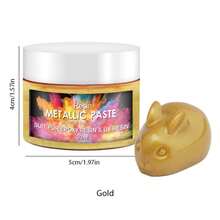 12 色鲜艳金属膏 - 专业高光泽饰面，适用于 AB 环氧树脂、UV 树脂和流体艺术 DIY 工艺品 - 创意多功能，鲜艳的彩色膏体，适用于 DIY 珠宝、艺术和工艺品、木工和河流桌 - 彩色 - 查看 17