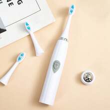 Ultrasonic Electric Toothbrush - Effectively Cleans Teeth And Gums, Comes With Replacement Brush Heads, Suitable For Household Use, Multiple Colors Available, Makes A Great Gift - Blue - View 5