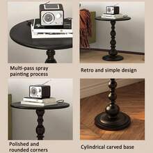 French Creative Bedside Cabinet, Minimalist Black Nightstand, Small Storage Shelf, New Compact Design