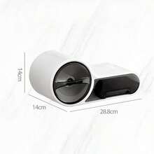 Wall-Mounted Waterproof Toilet Roll Holder, Bathroom Tissue Box With Phone Shelf & Storage Compartment - Default - View 9