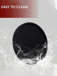 1 szt. Nowoczesna, czarna, okrągła taca ze świecznikiem – wystrój rustykalny, odpowiednia do domu, kuchni i łazienki – idealna do kawy, herbaty lub eksponowania przedmiotów, klasyczna struktura, idealna taca świąteczna