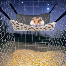 Small Animal Hideaway& Hammock, Cozy House With Roof For Small Pets To Sleep And Hide - Washable Pet Cave& Hideout Corner, Hanging Hammock Hideout Bed, Cage Accessories For Guinea, Hamster, Rat, Glider, Squirrel, Ferret, Kitten, Squirrel, Chinchilla