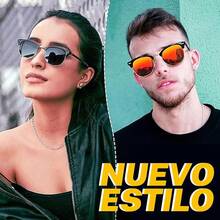 Gafas de Sol Deportivas Hombre y Mujer,Gafas Deportivas Ciclismo,Protección UV400,Adecuadas Senderismo,Deportes,Pesca,Ciclismo,Etc - Negro + Naranja - Ver 2
