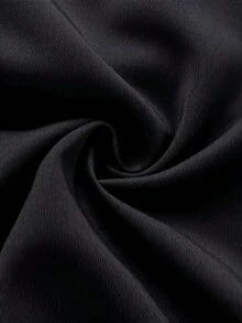 3-Piece Solid Color Men's Suit Set, Regular Fit, With Pockets And Buttons, Suitable For Going Out On Dates, Anniversary Photoshoots, Formal Occasions, Dinners, And Daily Wear, (Applicable For) Valentine's Day - 黑色 - 查看 11