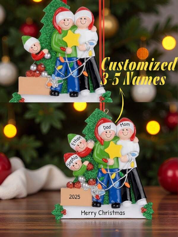 1 peça de decoração de árvore personalizada, enfeite de madeira com nomes personalizados de membros da família, pingente de decoração de árvore, suprimentos de decoração para casa para o dia dos namorados, decoração para o dia dos namorados, multifuncional, durável, ornamental, reutilizável, requintado, elegante, de alta qualidade, colorido, moderno, personalizado, personalizado, único, presentes ideais para ele, presentes ideais para ela, namorado, pai, namorada, mãe, família, amigos, sala de chá, casa, jardim, escritório, para aniversários, para o dia dos namorados, para o dia das mães, para aniversários, para o dia dos pais, para formatura, para casamentos, para inauguração de casa, suprimentos de decoração personalizados para casa, multifuncional, durável, ornamental, reutilizável, requintado, elegante, de alta qualidade, colorido, moderno, personalizado, personalizado, único, presentes ideais para ele, presentes ideais para Ela, Namorado, Pai, Namorada, Mãe, Família, Amigos, Sala