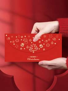 1/5/10 pezzi Buste regalo di Natale, Buste rosse, Buste per contanti con design in oro a tema natalizio, Decorazioni per Capodanno, Accessori per feste e atmosfera natalizia, Regali di Natale, Decorazioni per feste di matrimonio e compleanni, Decorazioni natalizie per la casa, Decorazioni invernali per la casa - Multicolore - Visualizzare 7
