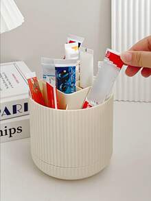 1 件旋转药膏储存架，分隔式管状收纳盒，桌面支架，用于放置棒状药物、乳膏、药膏 - 彩色 - 查看 5