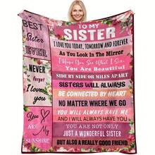 Heartfelt Sister's Gift,Modern Style, Versatile,Super Soft Flannel Printed 3D Blanket, As Birthday Gifts, Family, Wedding, Souvenir Blankets, Polyester Blankets Suitable For All Seasons, Washable, Machine Washable, Lightweight, Breathable, Comfortable, Warm, Unique, 280gsm For Him, Her Personalized Ideal Gifts For Her,Perfect Nap, Camping, Travel, Home, Daily Life, Office Decoration, Birthday, Anniversary, Valentine's Day, Thanksgiving, Christmas, Halloween, Wedding, New Year Gifts ,Sofa,Bed,Car,Bedroom,Living Room,Office,  Outdoor Camping, Beach,Wall Decoration - 多色16 - 查看 6