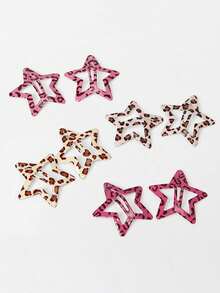 8 Stück Leoparden-Muster Haarclips, vielseitige vintage Leoparden Wassertropfen & Stern geformte Pony Clips, Herbst, Haare, Haaraccessoires, Accessoires, Haaraccessoires für Frauen, Reisen, Haaraccessoires, Accessoires für Frauen, Haaraccessoire, Haaraccessoires für Frauen, Haarstyling, Harzeug, Zeug, Schönheitsaccessoires, Geschenke, Reisen, Geschenke für Frauen, Harzeug, Strumpfhalter