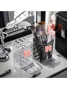 Transparent Desktop Pen Holder & Storage Box, Desk Organizer For Students, Office, Home Use