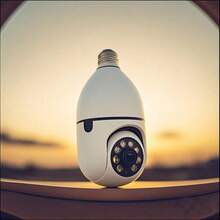 1 件创新灯泡摄像头,采用 ABS 材质制成,具有 360° 全景监控、超清全彩夜视、侦测报警推送、运动侦测、双向语音对讲以及 2.4GHz 1080P 室内/室外手机远程监控功能。这是一款适用于监控家中老人、婴儿和宠物的安全摄像头,也是完美的圣诞礼物、周年纪念礼物或家庭日礼物。 - 彩色 - 查看 11