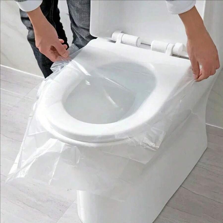 30-100pcs Universal Disposable Toilet Seat Covers, Suitable For Business Travel Toilet Seat Protection - Clear - View 1