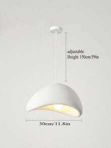 设计师餐厅吊灯 北欧风格米白色大气客厅卧室创意个性日式单头吧台灯 精品酒店样板房复古灯具/不含灯泡 - 吊燈 - 查看 11