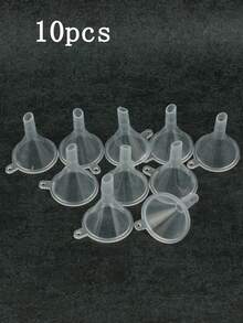 3pcs/5pcs/10pcs/20pcs/50pcs Liquid Filling Funnel Cosmetic Mini Small Mouth Transparent Small Capacity Dispenser Bottles - Clear - View 8