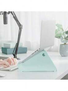 HERMAN MILLER Oripura Laptopständer, zusammenklappbar, tragbarer Laptopständer, verstellbare Höhe und Winkel, für Büro und Reisen, praktische Mehrwinkeleinstellung, stabil und langlebig, maximale Gewichtskapazität 2,8 kg, Mintgrün