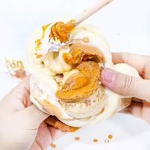 6盎司DIY手工粘土史莱姆，柔软蓬松，可拉伸可挤压，减压玩具 - 米色 - 查看 5