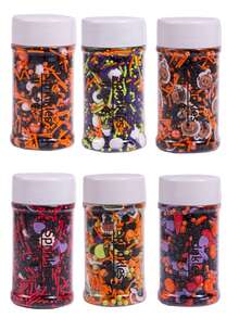85g/3oz Halloween Cake Decoration Edible Sugar Sprinkles,Halloween Sprinkles For Cupcake Biscuits Desserts Party Halloween-Themed Parties Bake Decoration