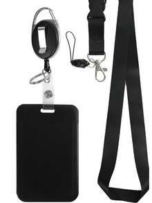 Zestaw personalizowanych uchwytów na identyfikatory, zwijany uchwyt na identyfikator, smycz, uchwyt na identyfikator, identyfikator na klatkę piersiową, odpinany smycz, w tym smycz, zwijany klips, identyfikator, odpowiedni do personalizowanych uchwytów na karty pracy, legitymacja studencka na sezon szkolny, karta na posiłek, karta autobusowa, uchwyt na kartę użyteczności publicznej, artykuły biurowe i szkolne, dekoracja świąteczna