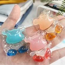 100 Peças de Cápsulas Concentradas de Detergente para Roupas, Amacia Tecidos, Fragrância Duradoura, Remoção Poderosa de Manchas e Proteção de Cor