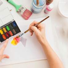 12支装油画水彩画笔套装，专业艺术家绘画画笔套装，适用于油画、丙烯、画布、水粉颜料。