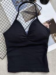 Women Yoga Sports Bra Sleeveless Workout Crop Top Stretchy Fitness Activewear Gym Breathable Vest