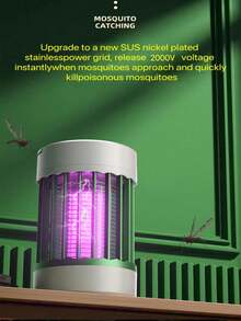 1pc Portable Electric Mosquito Killer Lamp, USB Powered Indoor/Outdoor Insect Trap Light, For Indoor Pest Control - 彩色 - 查看 2