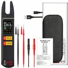 True Clamp Meter - CAT111 Certified Digital Clamp Multimeter With Auto/Manual Ranging, Mini Clamp, USB Charging And Li-Polymer Battery - Durable Electricity Tester For Electrical, Industrial, HVAC, Solar, Supports Current/Voltage Measurement, Ergonomic Design, Rugged Construction - Black - View 11