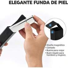 Atomizador Perfume, 2 Atomizador para Perfume Rellenable, Decants Perfumes de 10 ml con 2 Herramientas de Llenado, Etiquetas y Estuche de Piel, Dispensador de Perfumes para Viaje - 10 mlB - Ver 6