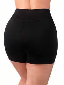 Kit 3 Premium Fitness Shorts High-Rise Women's Gym Bermuda Shorts - 彩色 - 查看 5