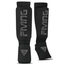 1 Pair Knitted Muay Thai/MMA Leg Guards, Adult Unisex Leg & Foot Protection For Training & Competition