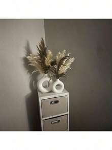 10/15 Pieces Artificial White Pampas Grass - Non-Shedding Artificial Pampas In Vase - Versatile Feather-Free Decorations For Christmas, Thanksgiving, New Year, Valentine's Day, Mother's Day - Perfect For Weddings, Showers, Boho Home And Farmhouse Centerpieces - White - View 7