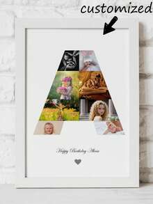 Personalisierte Weihnachtsgeschenke für Nummern 1 bis 99, Geburtstagsfotos für das Jahr 2026, Fotos mit den Buchstaben A, B, C, D, E, Fotocollagen zum Thema Wachstum, Geburtstagsgeschenke, Weihnachtsfotos als Geschenke, perfekte Geschenke zum Muttertag und Vatertag, ideale Präsente für Liebhaber und Freunde.