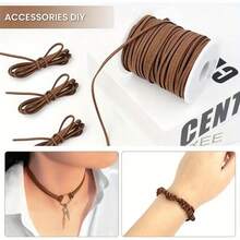 1/2 cuộn dây đàn hồi xâu hạt cầu vồng, dây vòng tay co giãn 50m/10m, dây đàn hồi cầu vồng bền bỉ dùng để làm đồ trang sức tự làm, vòng cổ, xâu hạt và đồ thủ công trang trí Giáng sinh - dây đàn hồi - Xem 4