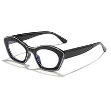 New Retro Cat Eye Blue Light Blocking Glasses Unisex Color Block Prescription Eyeglasses