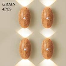 LED智能感应壁灯，室内人体感应壁灯，无线LED壁灯，电池供电夜灯，粘胶设计，可旋转，便携，易于安装，色温和亮度可调 - 彩色 - 查看 22