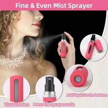 3 قطع زجاجات رذاذ عطر قابلة لإعادة التعبئة سعة 5 مل - أدوات تجميل DIY، رذاذ عطر بحجم السفر، رذاذ عطر فارغ. محمول للسفر والخروج والعطلات والتخييم. إكسسوار أساسي مناسب للجنسين. هدية مثالية لعيد الميلاد وعيد الحب للنساء.