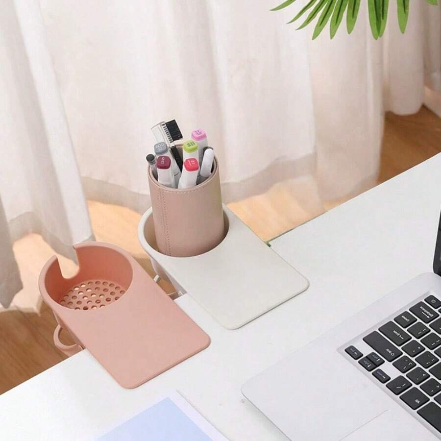 Support organisateur de porte-gobelet de bureau, porte-gobelet à pince pour bureau, dortoir, bureau, bureau d'ordinateur