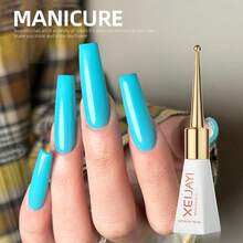 XEIJAYI 1pc Long-Lasting Blue Gel Nail Polish UV/LED Soak Off Gel Nail Polish For Nail Art DIY Salon Home Holiday Gift For Women - 藍色 - 查看 9