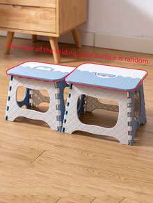 Portable Foldable Stool, Plastic Small Chair, Thickened Home Use, Fishing, Train, Outdoor, Square Bench