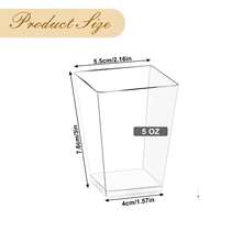 60/120/150ml Mini Plastic Dessert Cup, Ice Cream Cup, Small Transparent Banana Pudding Cup, Used As A Tasting Bowl For Appetizers, Birthdays, Weddings, And Parties - Transparent Multiple Pieces - View 9