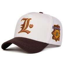 1Piece Men Letter L Love Heart Embroidered Patchwork Baseball Cap Outdoor Adjustable Sunscreen Leisure Hat Spring Autumn Travel Tourism Beach Vacation - Nhiều màu - Xem 7