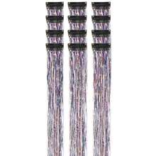 Tóc nối kẹp bóng mượt 24 inch, chịu nhiệt, phụ kiện tóc lấp lánh như tiên nữ, phù hợp cho phụ nữ, bé gái, trẻ em, thích hợp cho lễ Halloween. - Nhiều màu - Xem 7