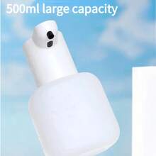 500ml Touchless Rechargeable Infrared Sensor Soap Dispenser, Wall-Mounted Electric Smart Foaming Hand Wash Liquid Dispenser, Automatic Kitchen Dish Soap Dispenser, Made Of ABS Material, IPX5 Waterproof, 4 Flow Rate Adjustable, Suitable For Bathroom, Kitchen, Restroom, Essential Gift For Christmas, Halloween, New Arrival For Autumn