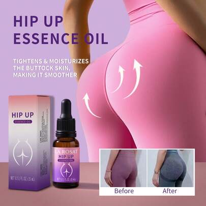 15ml/0.51FL.OZ Butt Lifting Massage Oil, Nourishing & Firming Butt Skin, Mild Warming Sensation, Enhances Elasticity & Plumpness