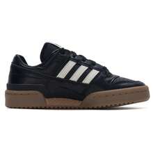 Adidas Originals FORUM LOW CL 男女休闲轻便运动鞋，JQ02 - 黑色/白色/樹脂黃 - 查看 2