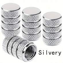 4pcs Corrosion Resistant Tire Valve Stem Caps, Aluminum Tire Valve Caps With Plastic Lining, Anti-Leak Tire Valve Covers For Cars, Trucks, Motorcycles And Bicycles