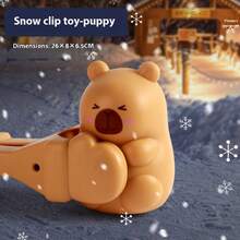 1 Pc-2025 New Snowball Clip Toy, Little Alligator Hair Clip Snowball Artifact, Winter Snow Playing Tools, Snowball Fight Equipment-Interaction-Making Friends-Family-Best Selling-Explosions-Gifts For Male And Female Friends-Birthday Gifts-Christmas Gifts-Perfect Gifts-Gifts