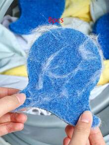 8 كرات إزالة شعر الحيوانات الأليفة القابلة لإعادة الاستخدام، فعالة في إزالة فرو الحيوانات الأليفة من الملابس والأقمشة في غسالة الملابس، اكسسوارات غرفة الغسيل - الأزرق - مشاهدة 14