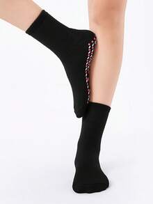 4 pares de calcetines térmicos cálidos para mujer, calcetines autocalentables, calcetines de masaje de algodón, calcetines calentadores de pies, calcetines cálidos para dormir